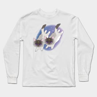 Zodiac Astrology Horoscope Star Sign Cat - Gemini Long Sleeve T-Shirt